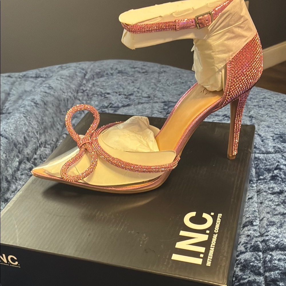 INC International Concepts Pink High-Heeled Sandals